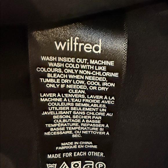 Aritzia Wilfred Black Lilia Black Wrap Blouse, EUC, M - Picture 3 of 7